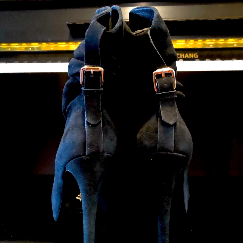 NEW Pour La Victoire suede high heel platform bootie - Picture 3 of 11